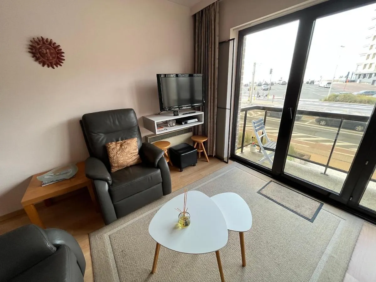 Frontaal Zeezicht In Appartement De Strandjutter Ostende Apartment